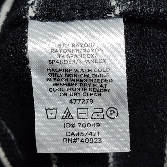 Lou & Grey Shirt Dress Women Size S Black White Stripes Long Sleeve Fall Casual - Picture 6 of 7